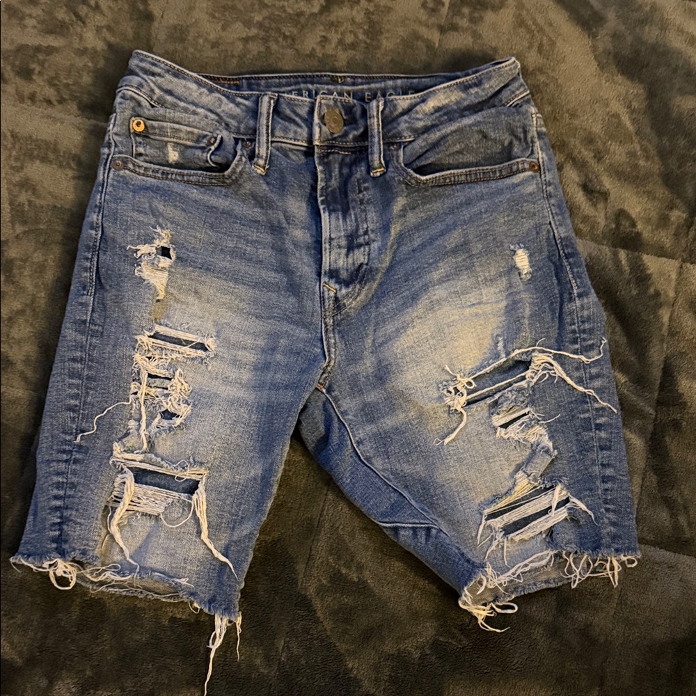 American Eagle Outfitters Light Blue Denim Shorts